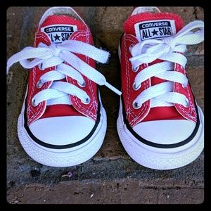 Red Converse toddler 5